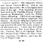 09 April 1896, p. 1, col. 4, para. 1; obituary