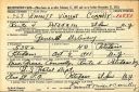 Emmett Vincent Connelly; WWII  draft registration card (front)