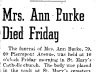 Ann Burke; obituary