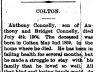 Anthony Connelly; obituary