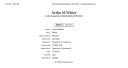 Arthur M White; death index