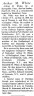Arthur M White; obituary
