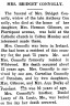 Bridget Connolly; obituary