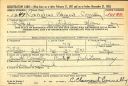 Cornelius Clement Connelly; WWII draft registration card (front)