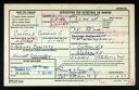 Cornelius C Connelly; application for military marker (front)