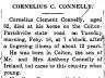 Cornelius Clement Connelly; obituary