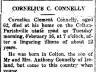 Cornelius Clement Connelly; obituary