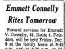 Emmett V Connelly; obituary