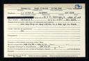 Hugh Francis Connelly; military service abstract