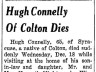 Hugh Connelly; obituary