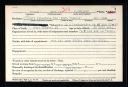 John J White; military service abstract (front)