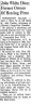John J White; obituary