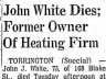 John J White; obituary