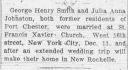 Julia Johnston; marriage announcement