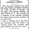 Connelly–White; marriage announcement