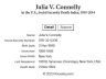 Julia V Connelly; Social Security death index