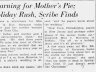 Mrs. Edgar Connelly; death of sister