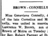 Brown–Connelly; marriage announcement