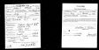 John J White; WWI draft registration