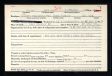 John J White; military service abstract (front)