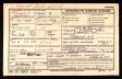 Edgar A Connelly; application for military marker (front)