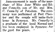 03 August 1921, p. 5, col. 2, par. 16; marriage announcement