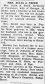 19 October 1931, p. 10, col. 7; obituary