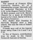 08 December 1976, p. 6, col. 6; obituary