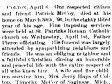 09 April 1896, p. 1, col. 4, para. 1; obituary