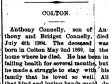 15 July 1904, p. 2, col. 9; obituary