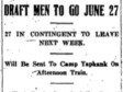 19 June 1918, p. 1, col. 2; Camp Upton