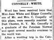29 July 1921, p. 4, col. 3; marriage announcement