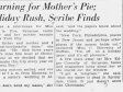 26 December 1936, p. 1, cols. 3–6; death of sister