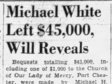 12 September 1944, p. 2, col. 5; estate bequests