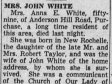 28 March 1955, p. 12, col. 2; obituary