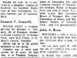 13 December 1966, p. 5, cols. 2–3; obituary