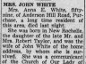 Anna E  White; obituary