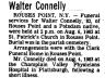 Walter Connelly; obituary